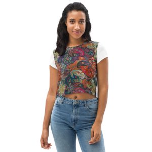 All-Over Print Crop Tee