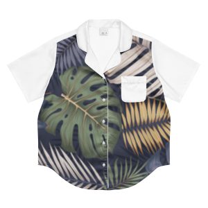 All-over print women’s short sleeve pajama top
