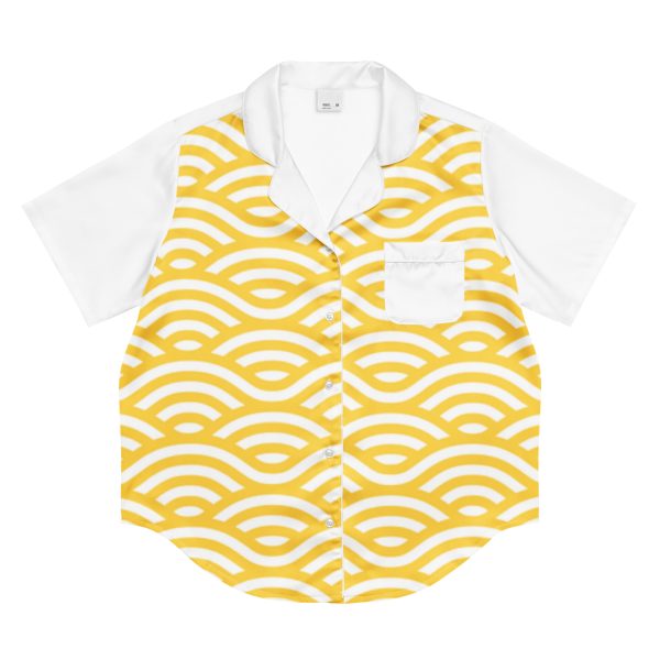 All-over print women’s short sleeve pajama top
