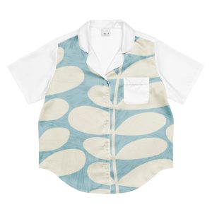 All-over print women’s short sleeve pajama top