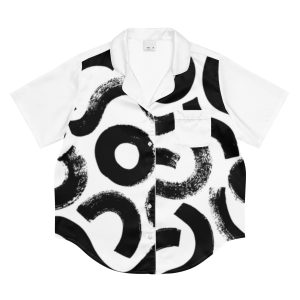 All-over print women’s short sleeve pajama top