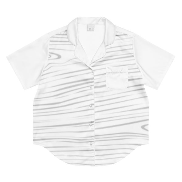 All-over print women’s short sleeve pajama top