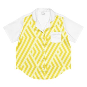 All-over print women’s short sleeve pajama top